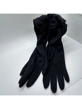 Vintage Black Opera Gloves Elbow Length Evening Wear Max Mayer West Germany SM